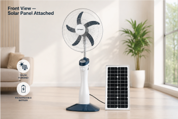 Qasa Solar Fan front view